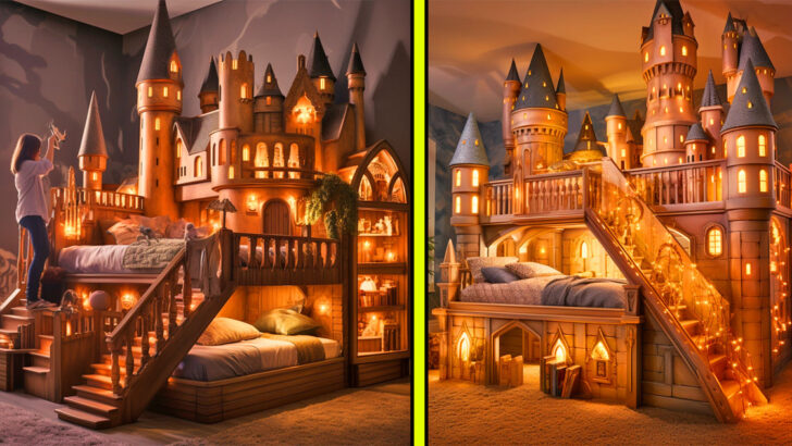 These Giant Harry Potter Hogwarts Castle Kids Beds Bring the Wizarding World To Your Bedroom!