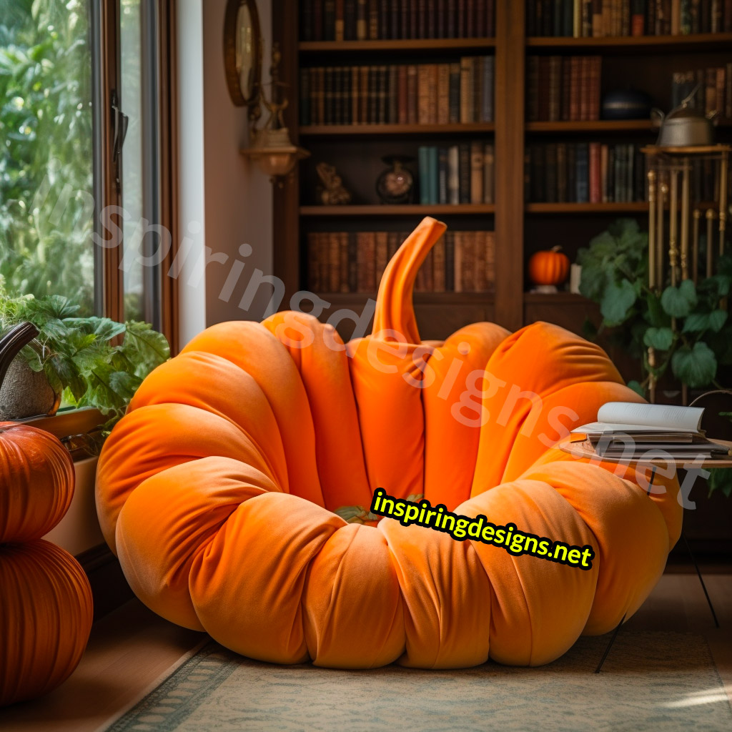Giant Pumpkin Shaped Loungers