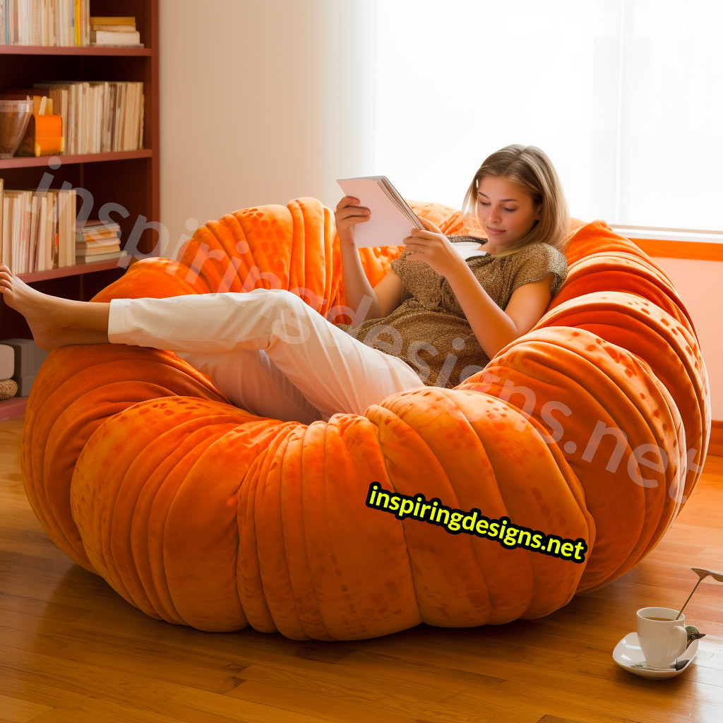 Giant Pumpkin Shaped Loungers