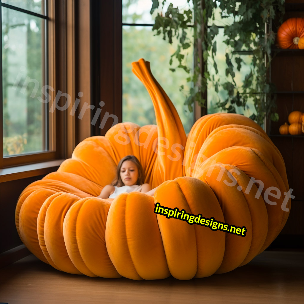 Giant Pumpkin Shaped Loungers