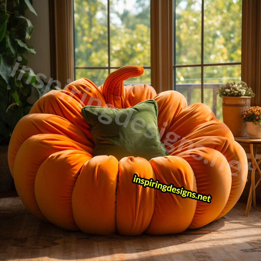 Giant Pumpkin Shaped Loungers