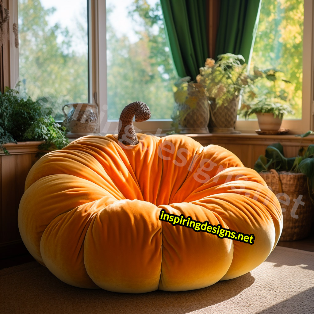 Giant Pumpkin Shaped Loungers