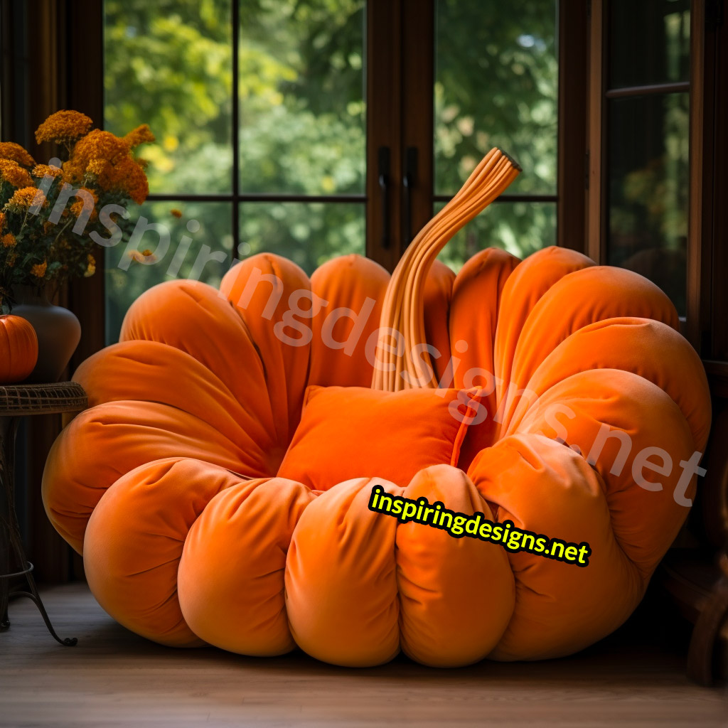 Giant Pumpkin Shaped Loungers