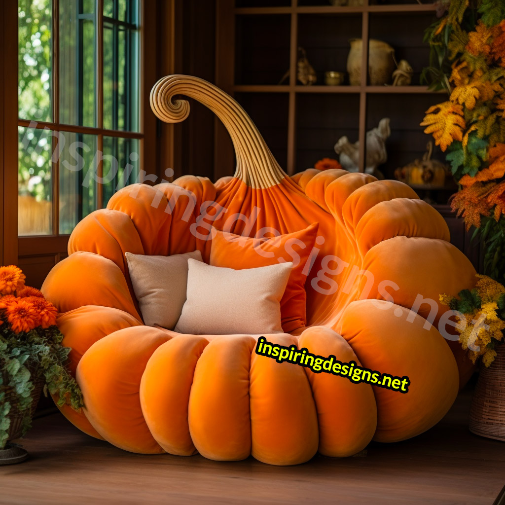 Giant Pumpkin Shaped Loungers