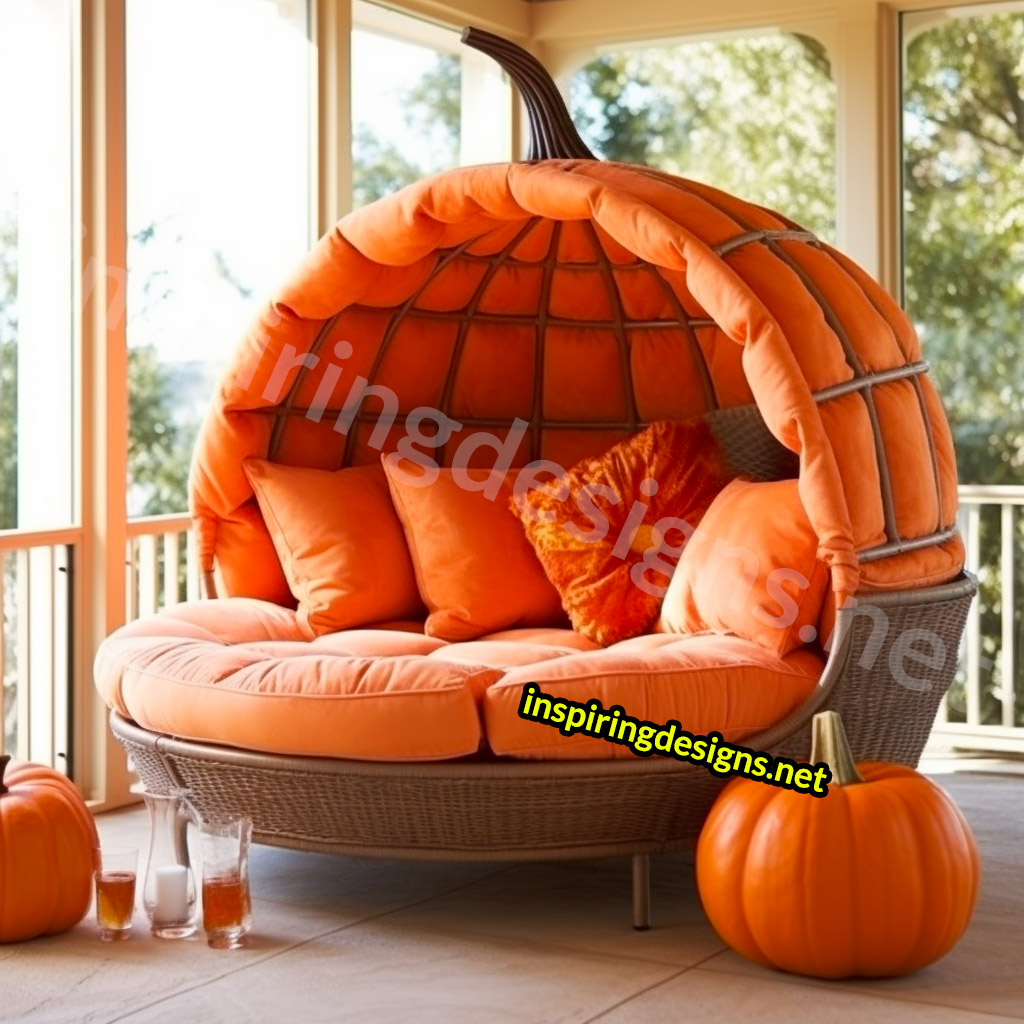 Giant Pumpkin Shaped Loungers