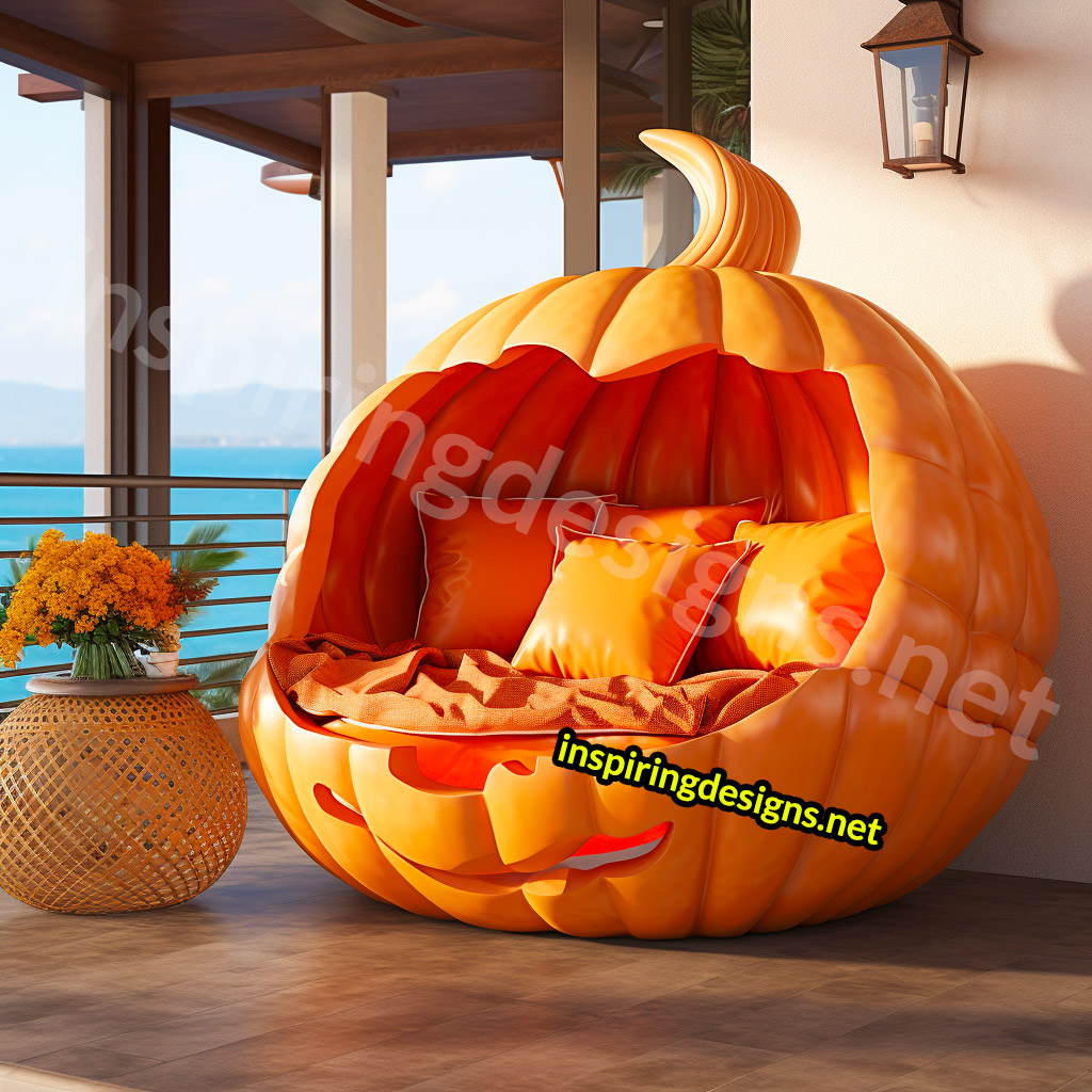 Giant Pumpkin Shaped Loungers