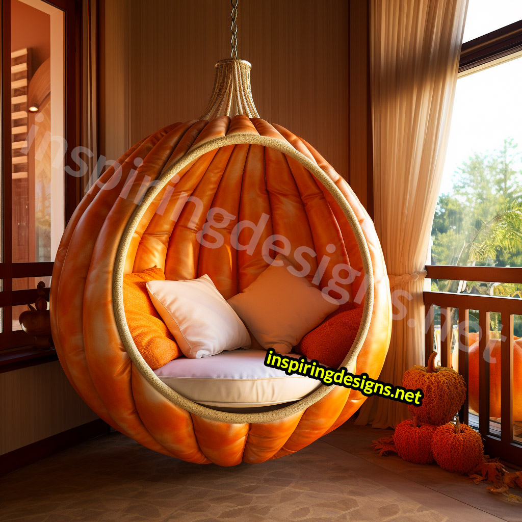 Giant Pumpkin Shaped Loungers