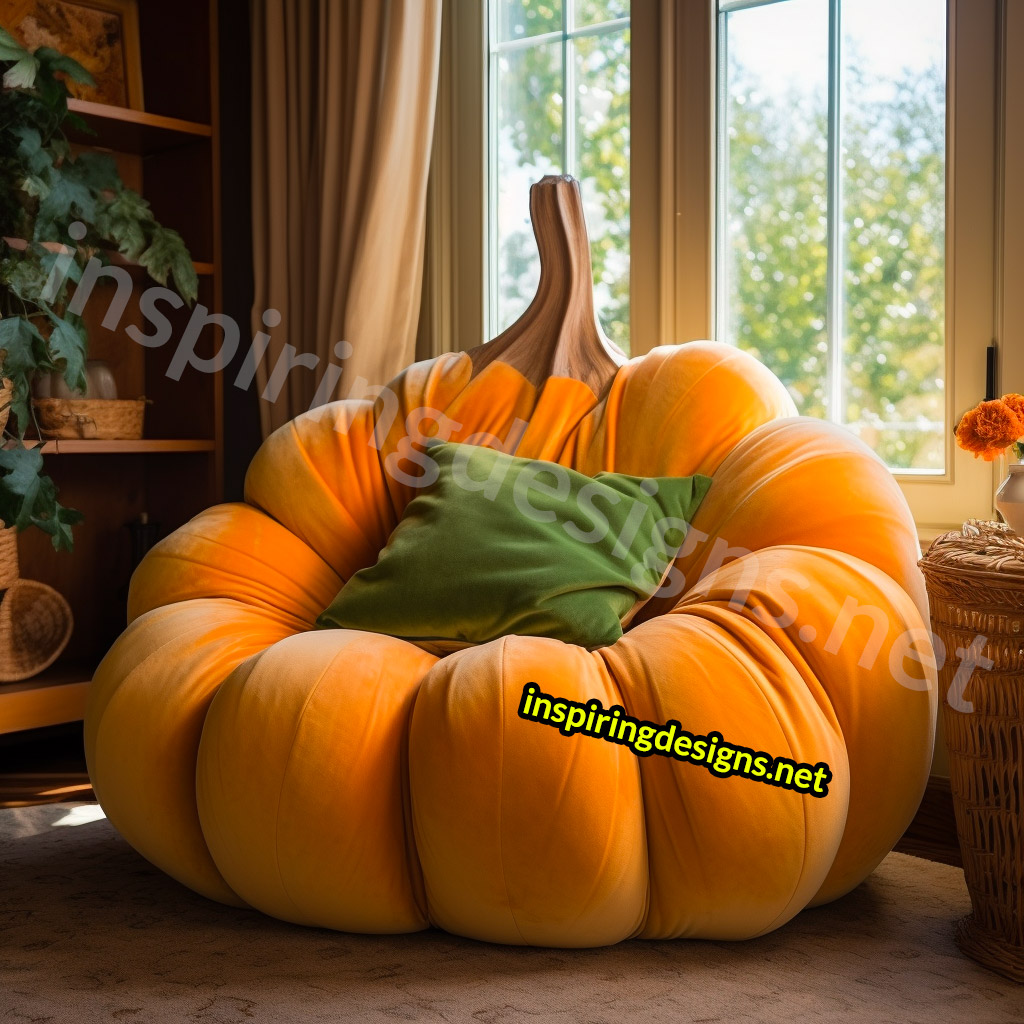 Giant Pumpkin Shaped Loungers