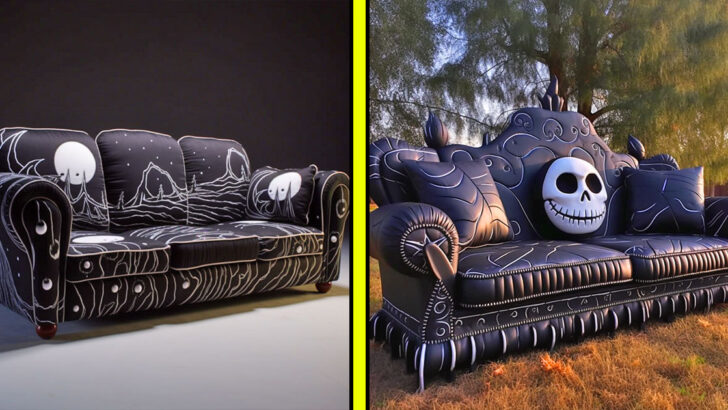 These Nightmare Before Christmas Sofas Turn Every Lounge into a Burton-esque Retreat!