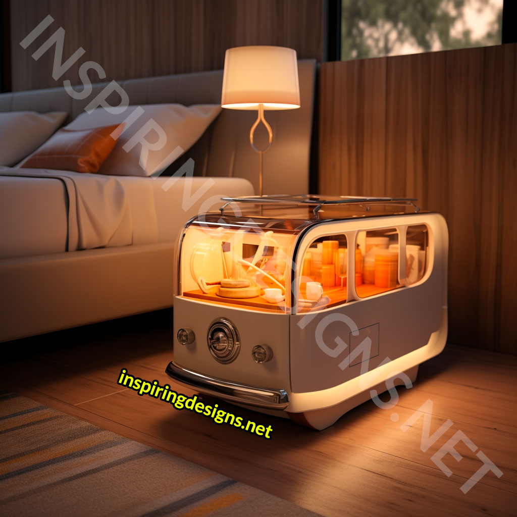 Volkswagen Type 2 Bus Nightstand Bedside Tables