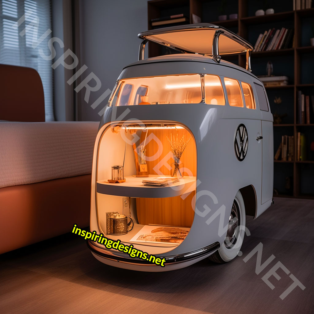 Volkswagen Type 2 Bus Nightstand Bedside Tables
