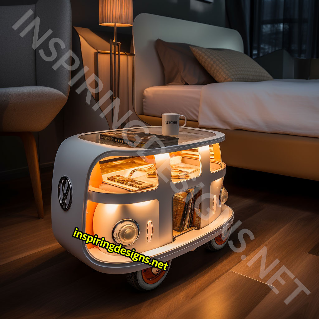 Volkswagen Type 2 Bus Nightstand Bedside Tables