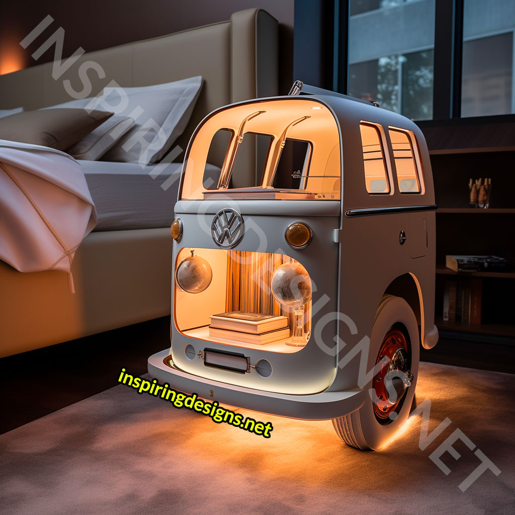 Volkswagen Type 2 Bus Nightstand Bedside Tables