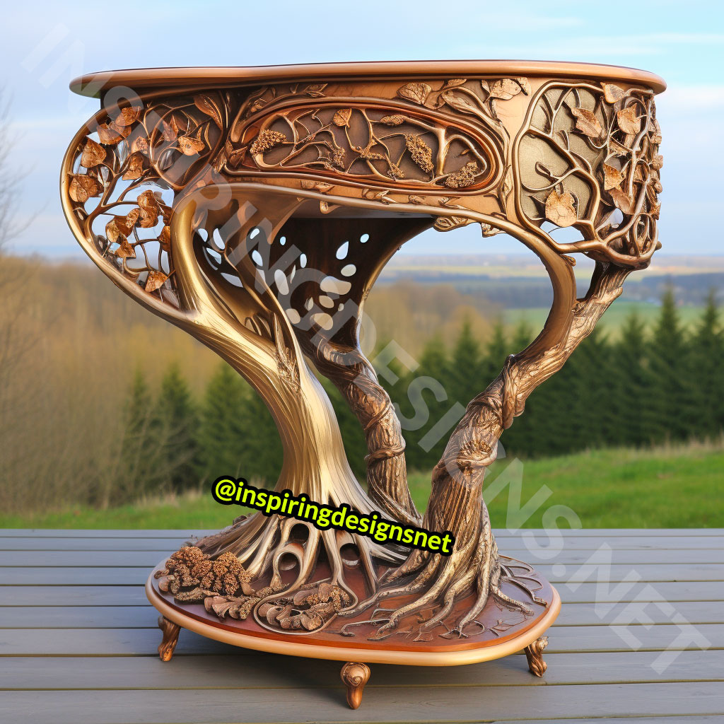 Wooden Tree Of Life Nightstands Tables