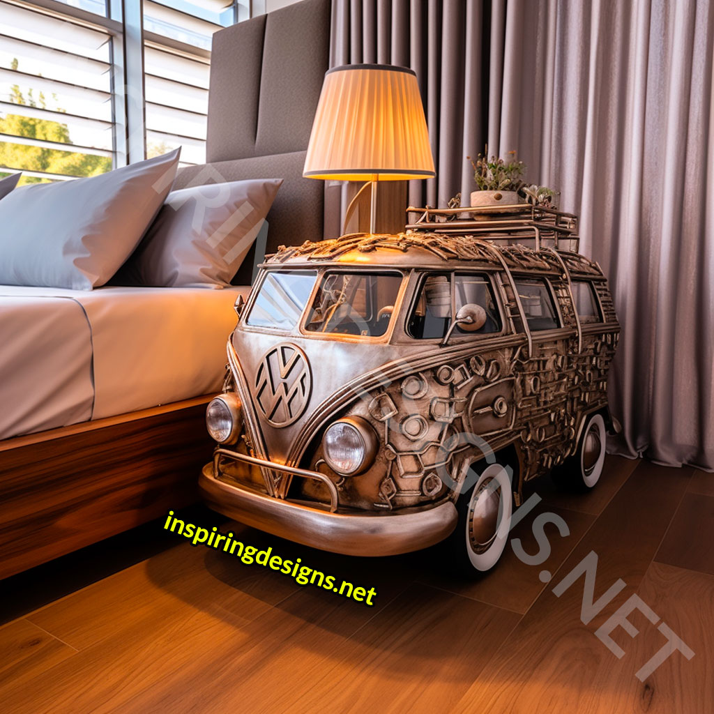 Volkswagen Type 2 Bus Nightstand Bedside Tables