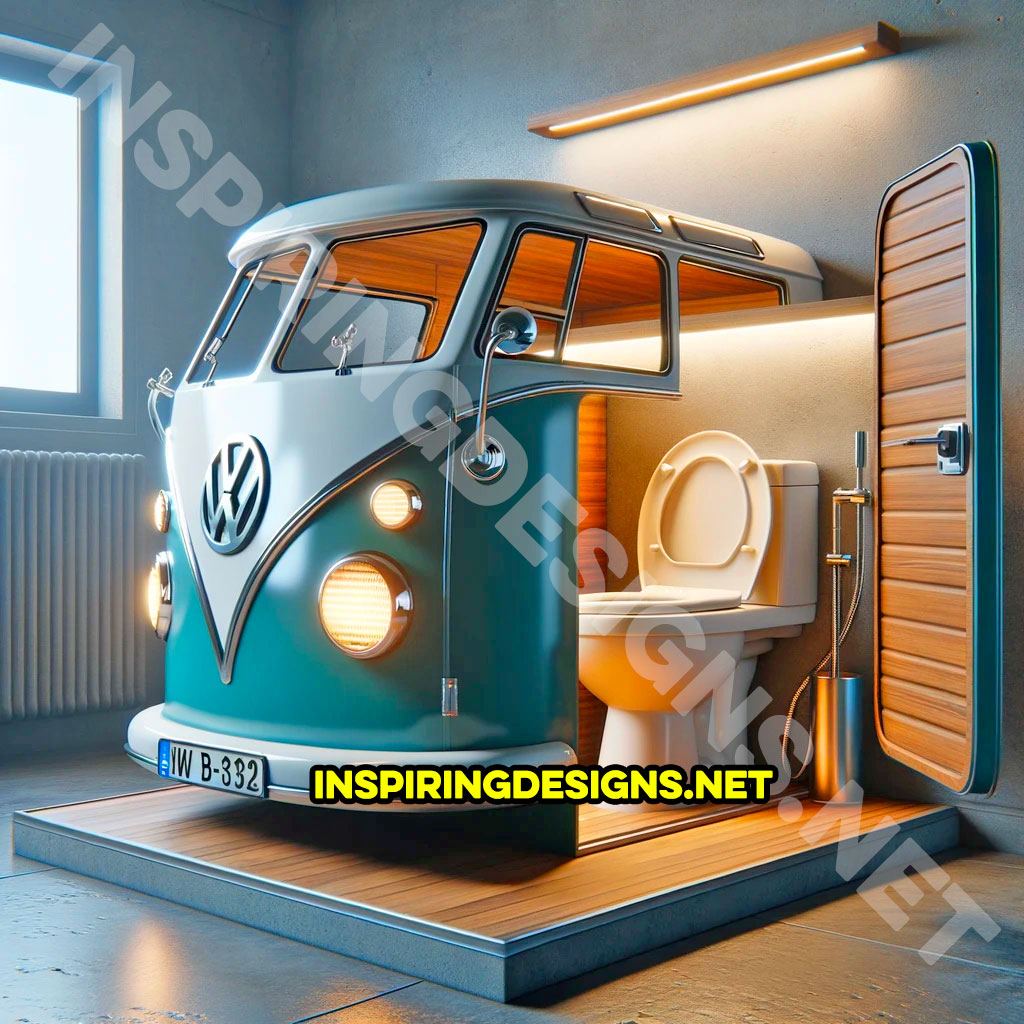 Volkswagen Type 2 Bus Shaped Toilet
