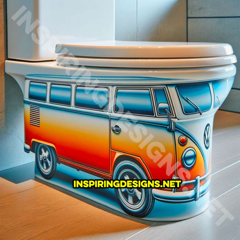 These Volkswagen Type 2 Bus Shaped Toilets Are the Ultimate Pit Stop