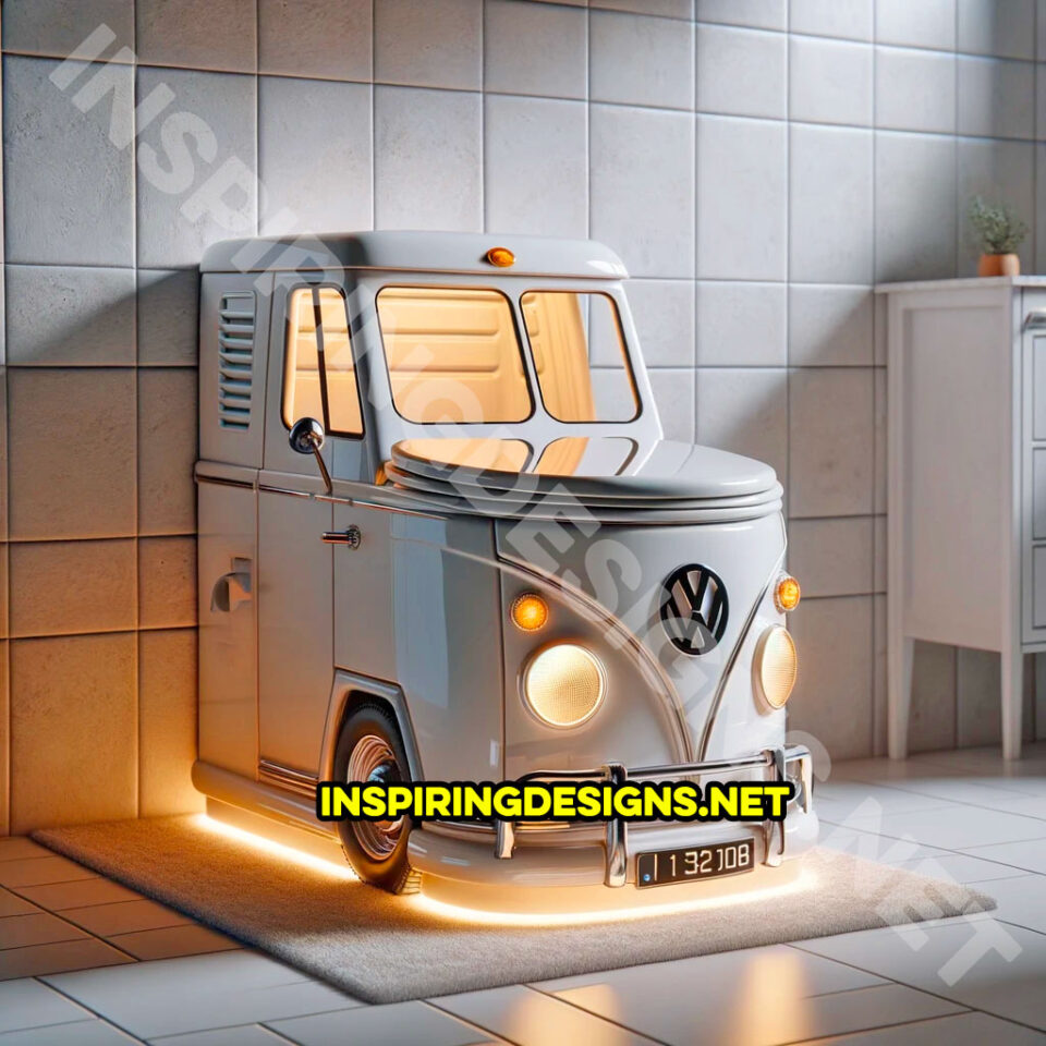 These Volkswagen Type 2 Bus Shaped Toilets Are the Ultimate Pit Stop