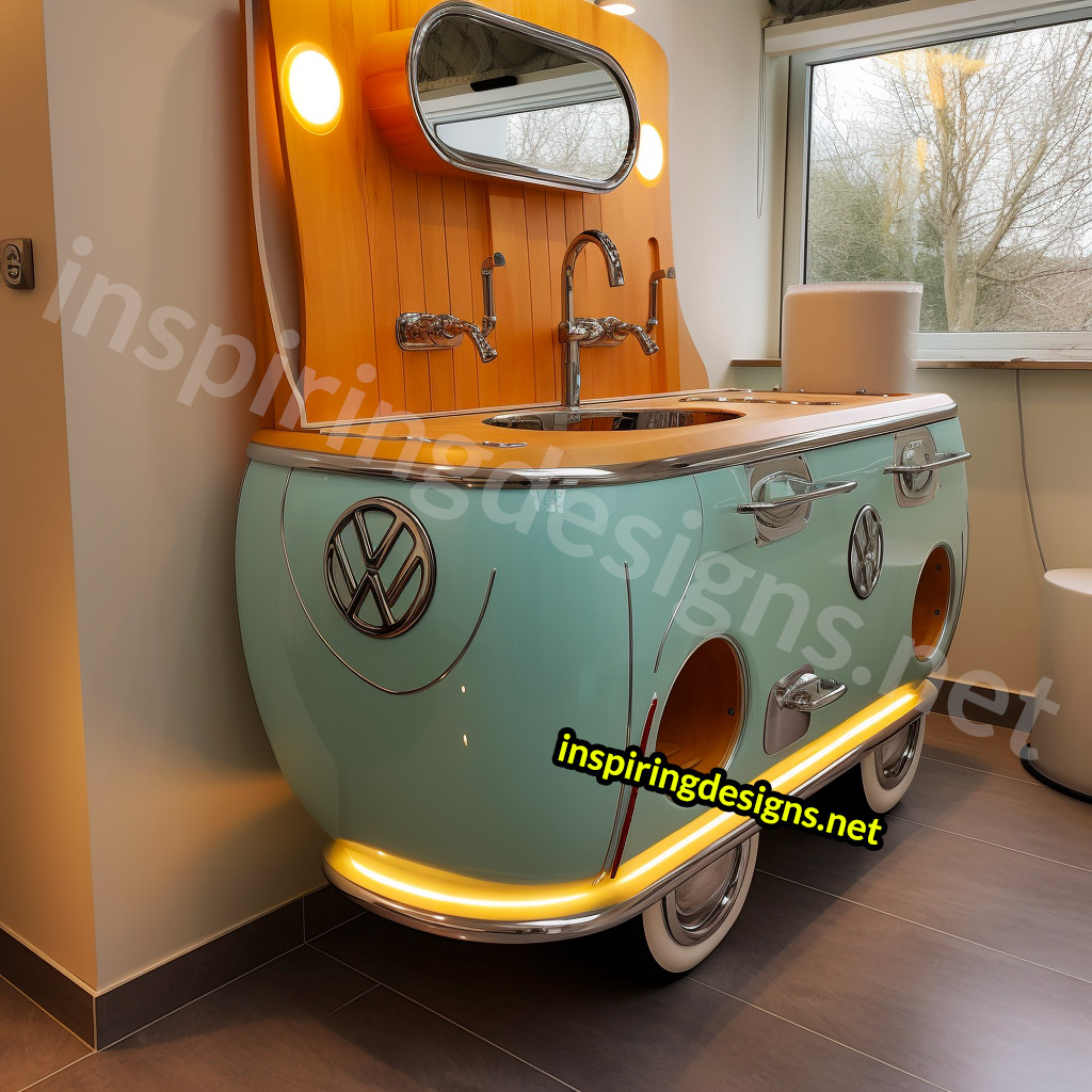 Volkswagen Type 2 Bus Bathroom Vanity