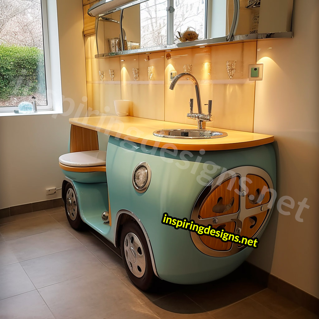 Volkswagen Type 2 Bus Bathroom Vanity