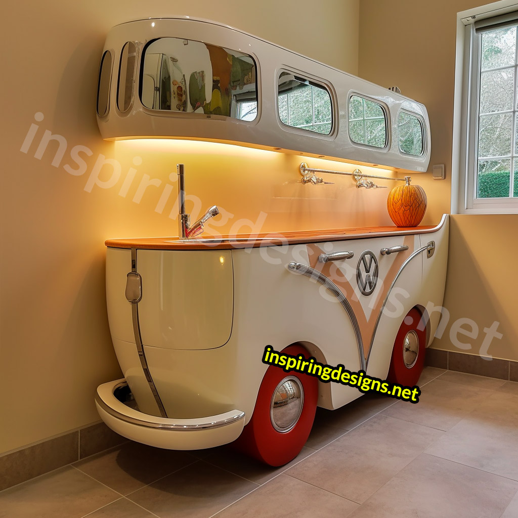 Volkswagen Type 2 Bus Bathroom Vanity