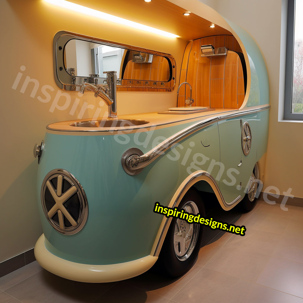 Volkswagen Type 2 Bus Bathroom Vanity