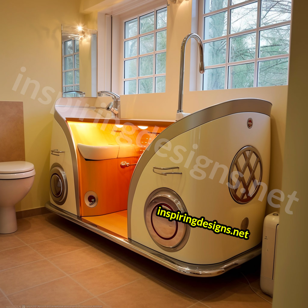 Volkswagen Type 2 Bus Bathroom Vanity