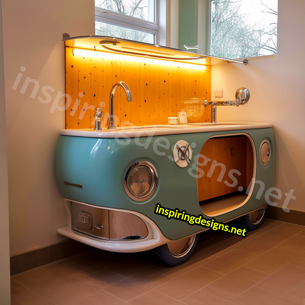 Volkswagen Type 2 Bus Bathroom Vanity