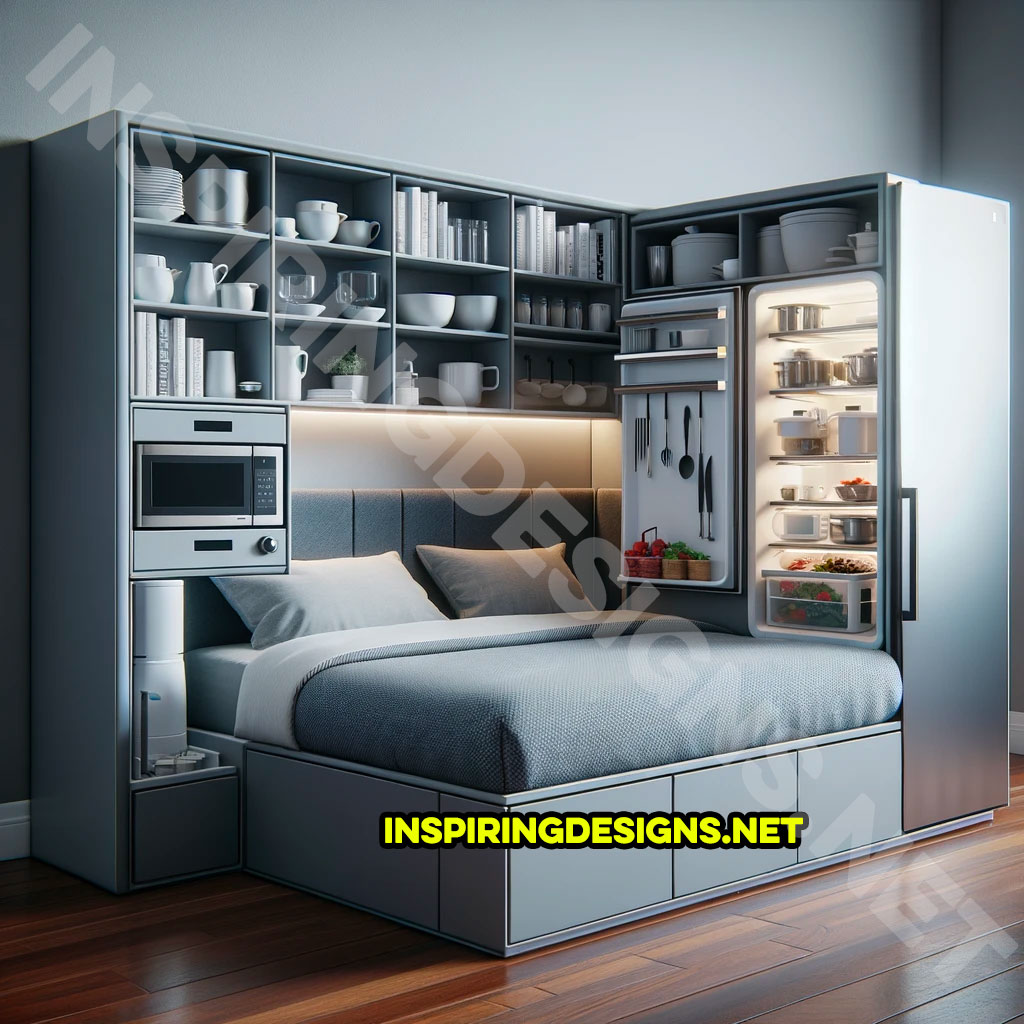 Beds Have Built-In Kitchens