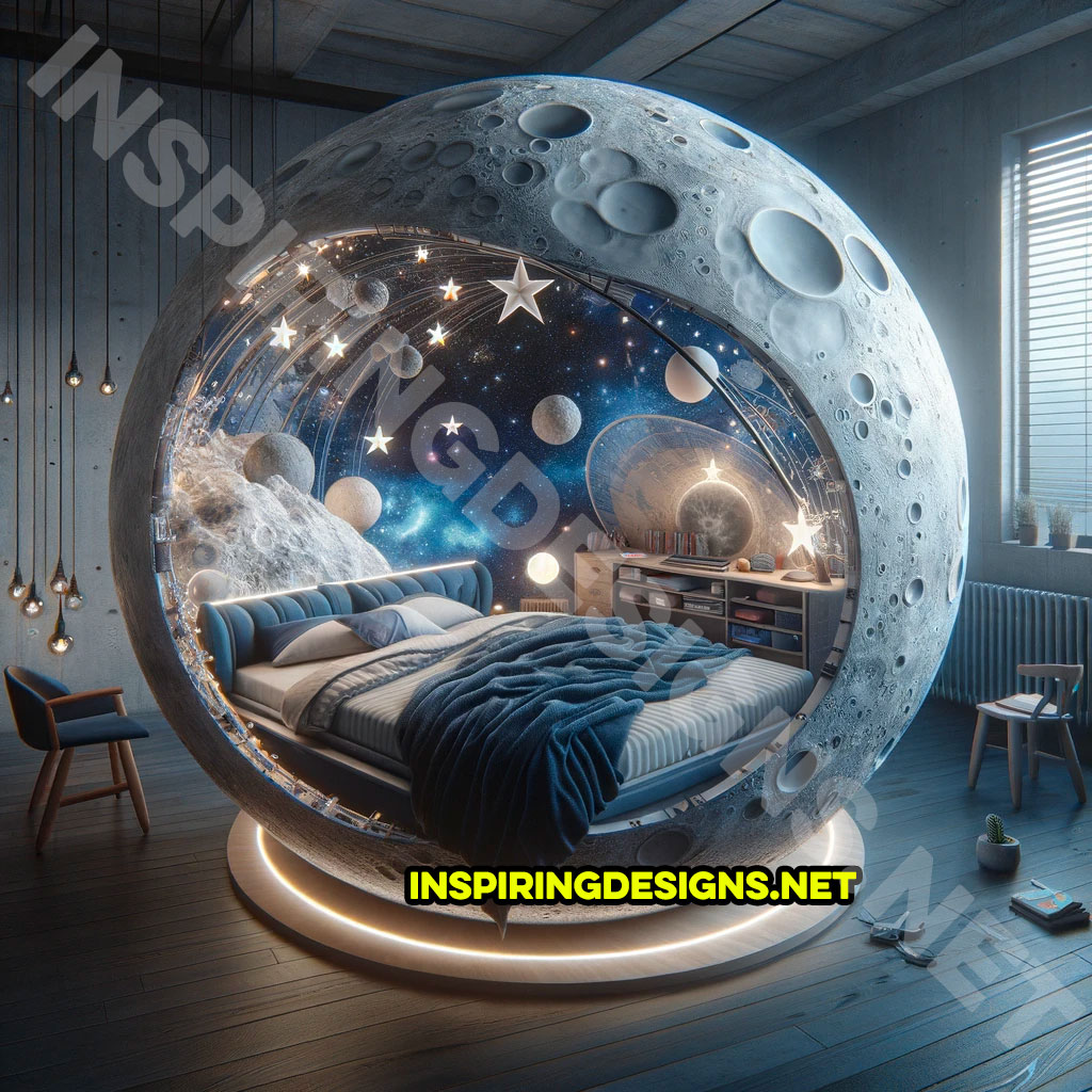 Spherical Space Themed Kids Beds