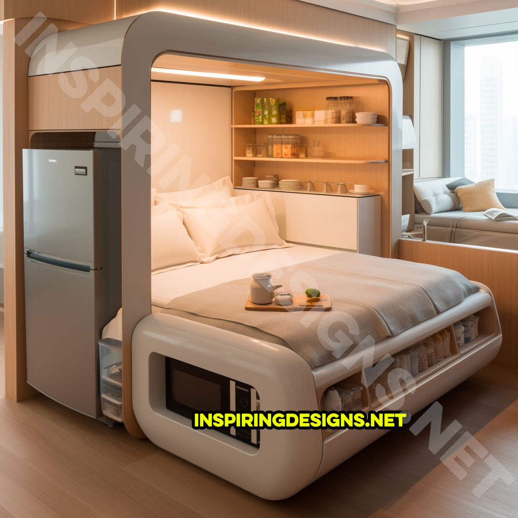 Beds Have Built-In Kitchens