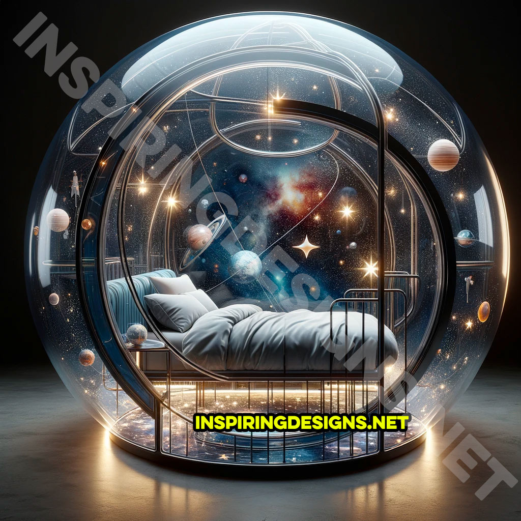 Spherical Space Themed Kids Beds