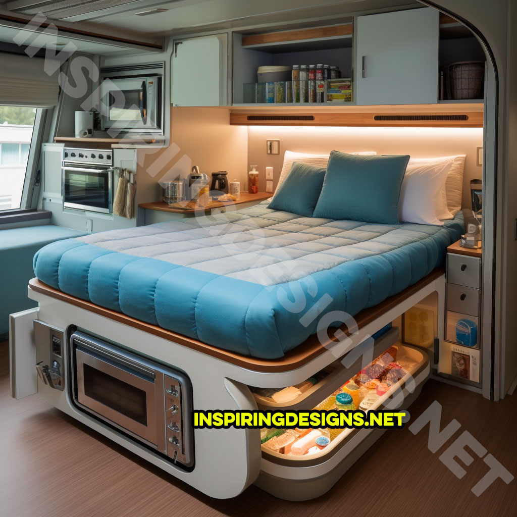 Beds Have Built-In Kitchens