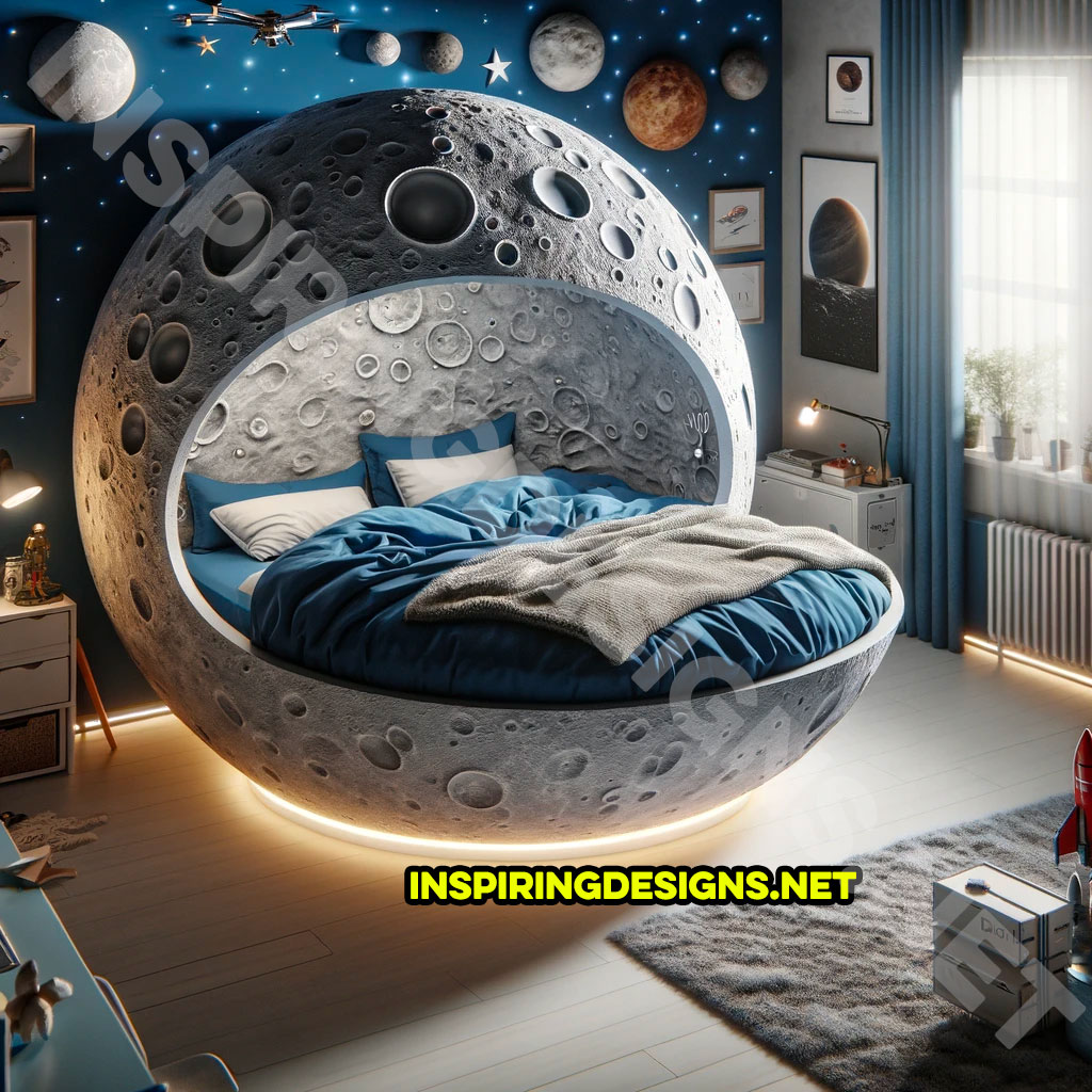 Spherical Space Themed Kids Beds