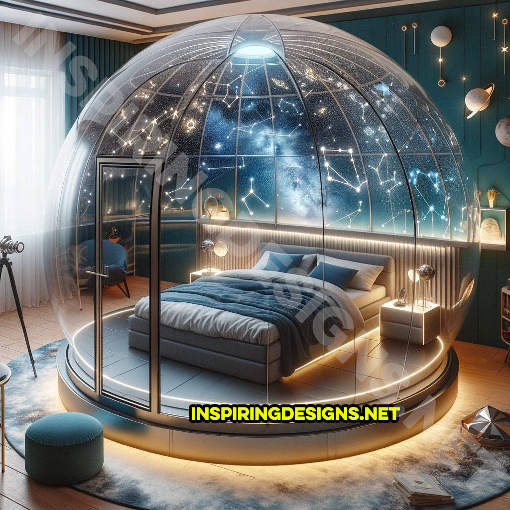 Spherical Space Themed Kids Beds