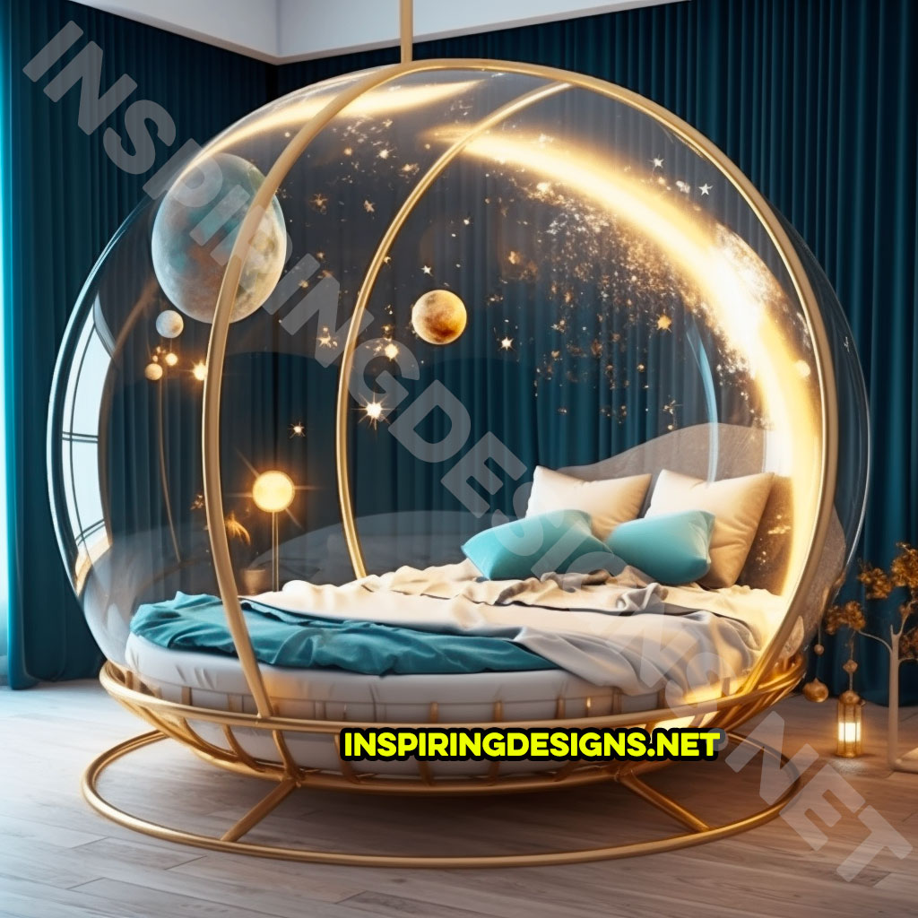 Spherical Space Themed Kids Beds