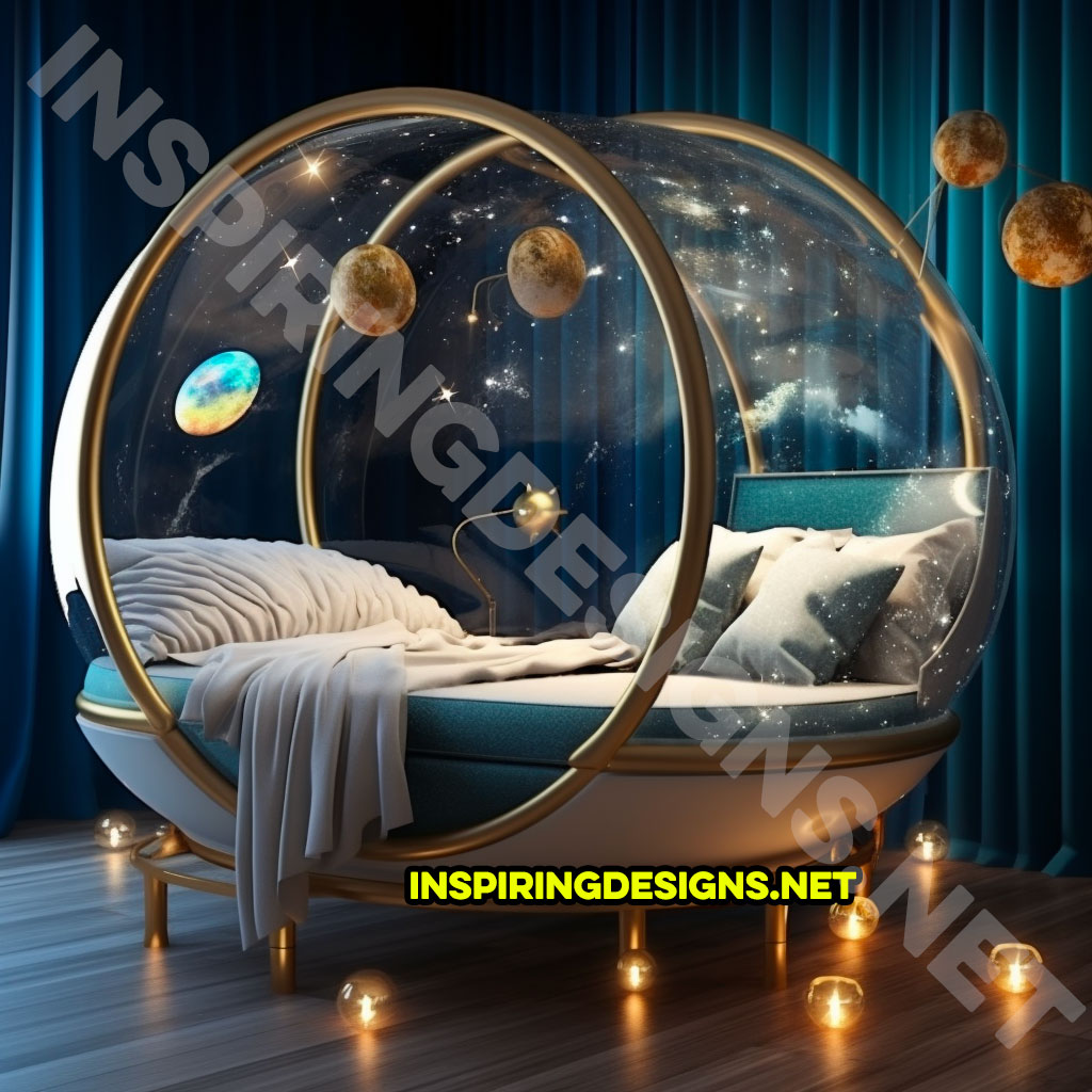 Spherical Space Themed Kids Beds