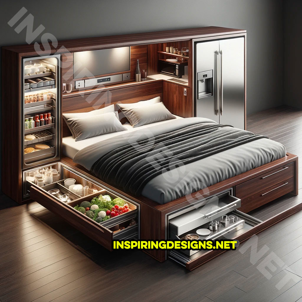 Beds Have Built-In Kitchens