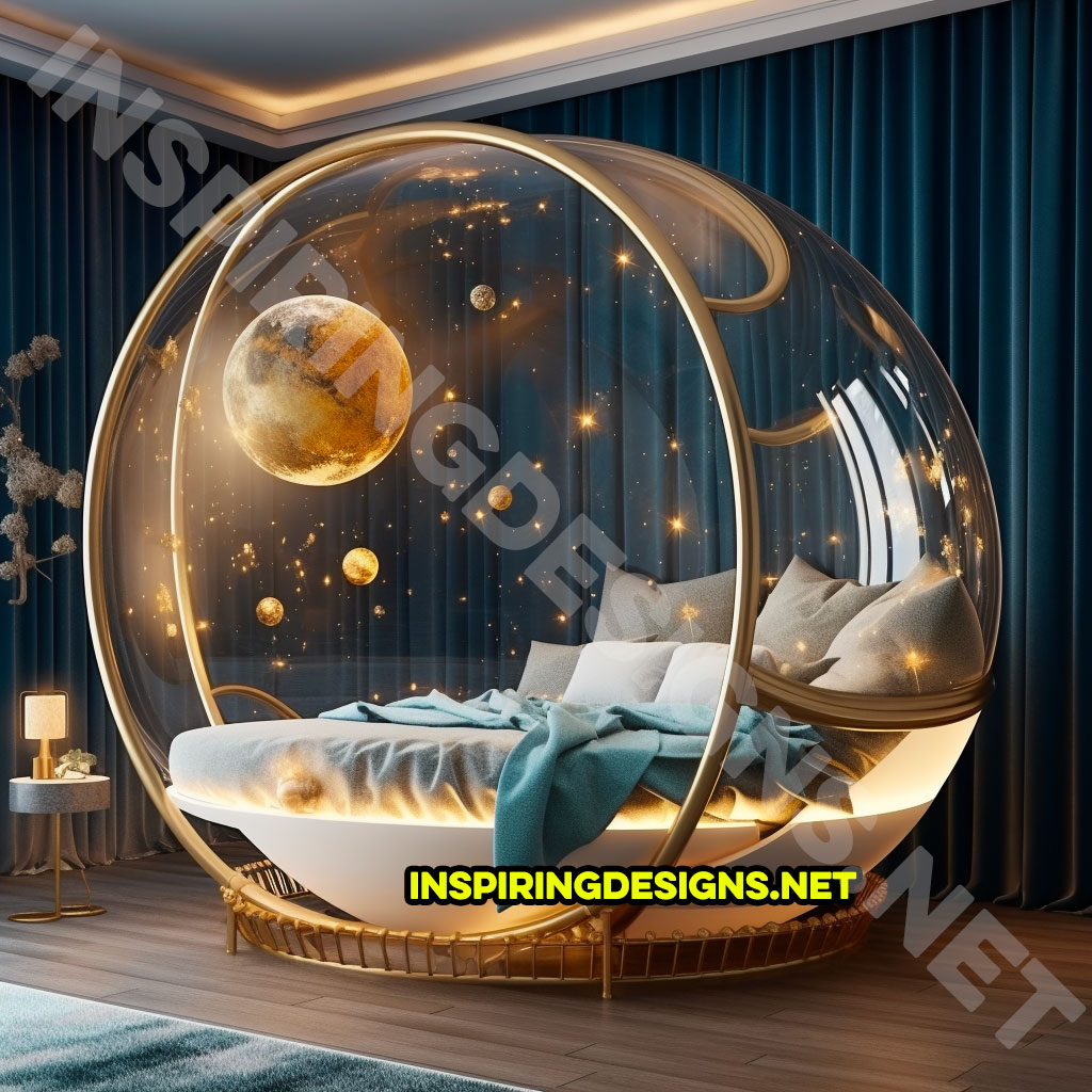 Spherical Space Themed Kids Beds