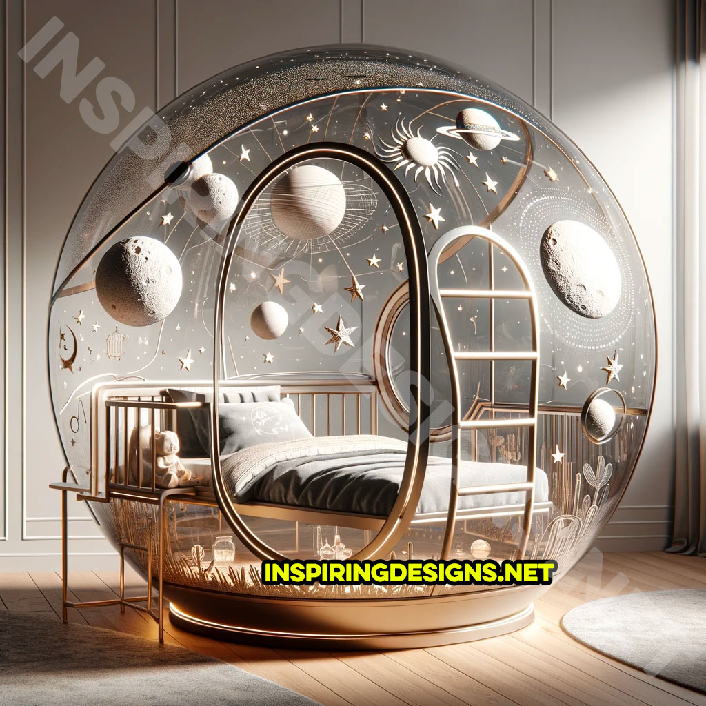 Spherical Space Themed Kids Beds