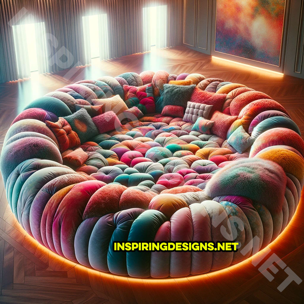 These Giant Circular Movie Sofas Might Be The Coziest Spot To Watch a  Flick! – Inspiring Designs
