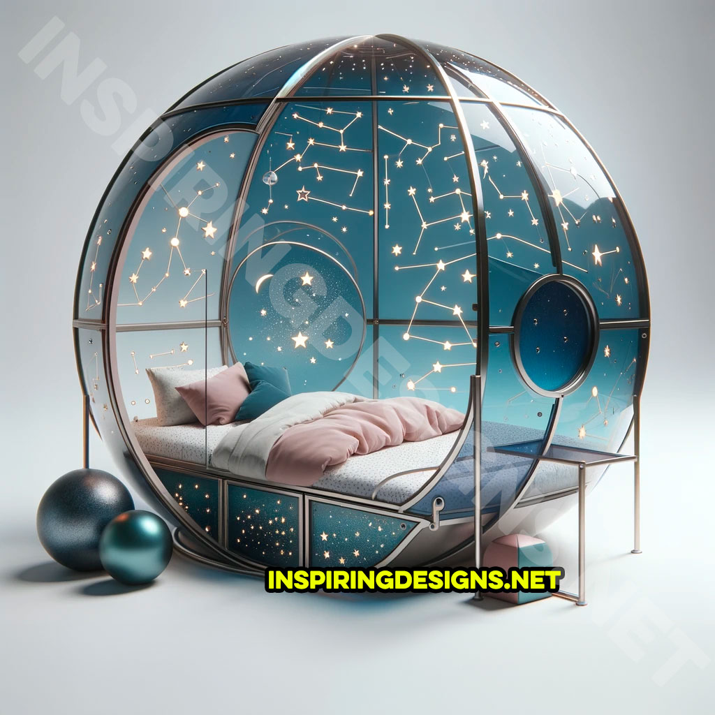 Spherical Space Themed Kids Beds