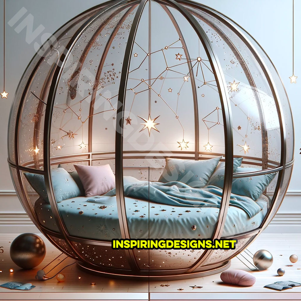 Spherical Space Themed Kids Beds