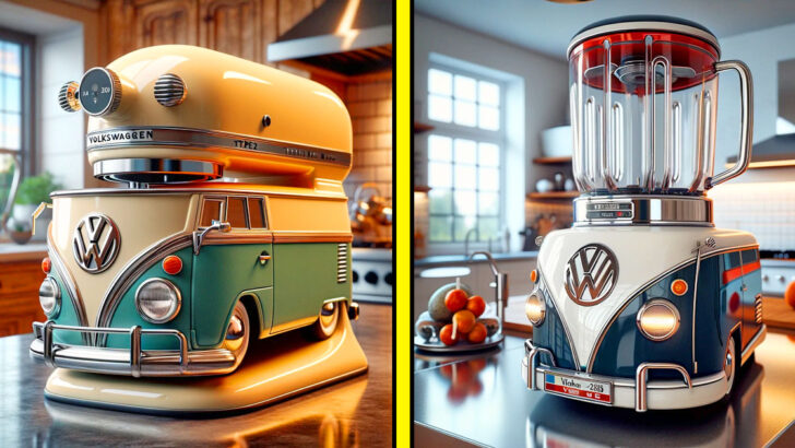 These Volkswagen Bus Shaped Kitchen Appliances Make Your Kitchen a Blast from the Past