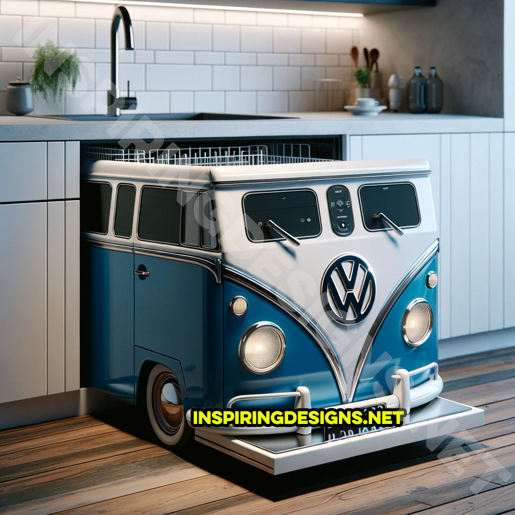 Volkswagen VW Toaster Mini Bus Ornament Interior Kitchen Appliances Mint  Blue