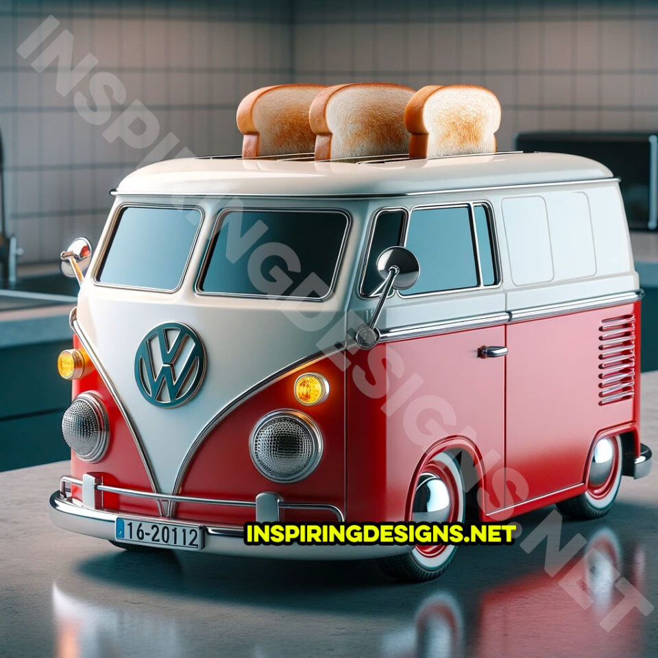 These Volkswagen Bus Shaped Kitchen Appliances Make Your Kitchen a ...