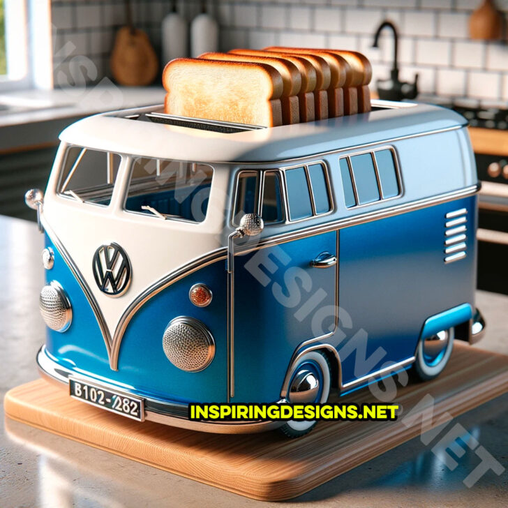 These Volkswagen Bus Shaped Kitchen Appliances Make Your Kitchen a ...