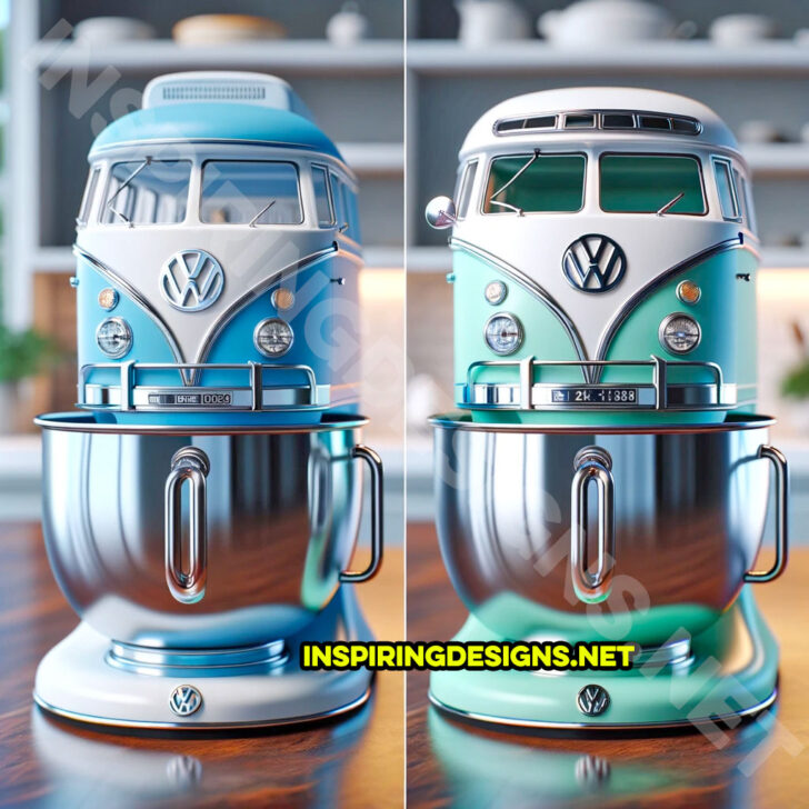 These Volkswagen Bus Shaped Kitchen Appliances Make Your Kitchen a ...