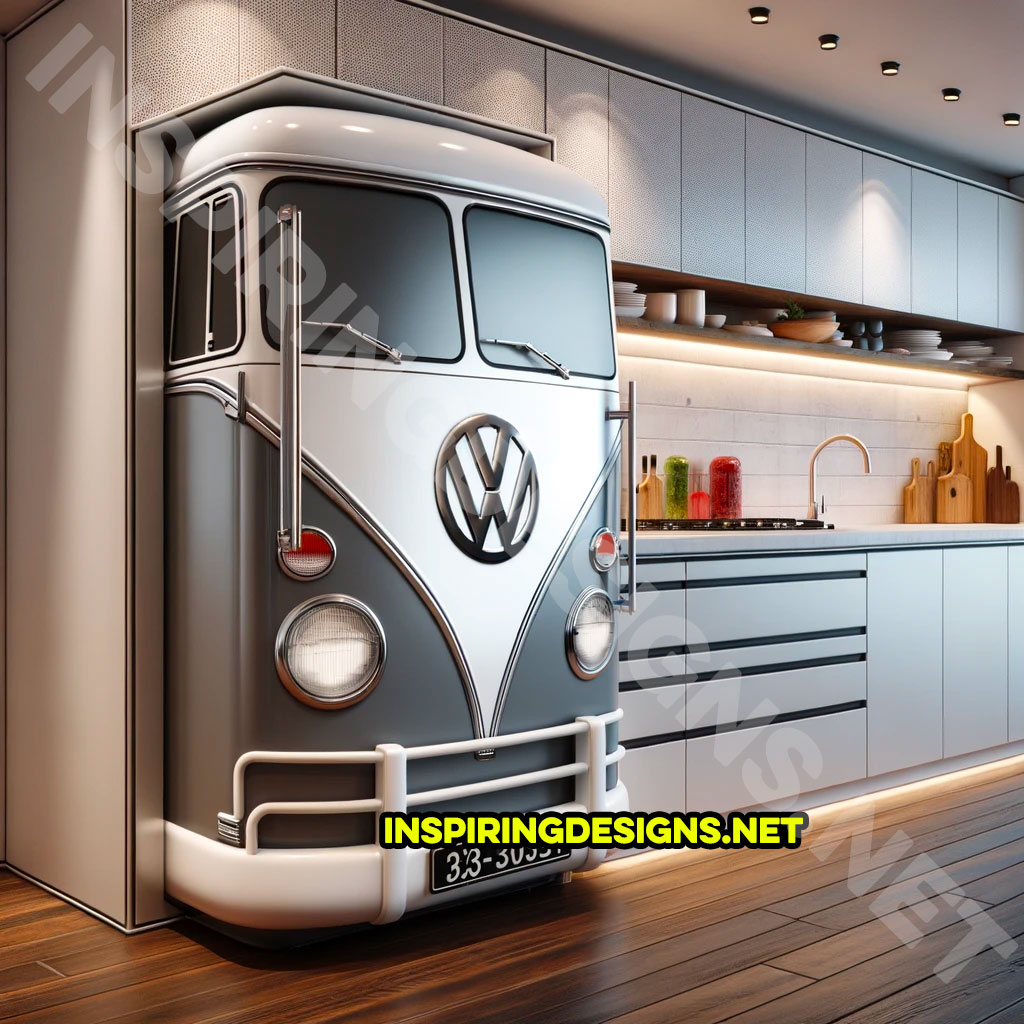 VW Bus Mini Fridge Wrap