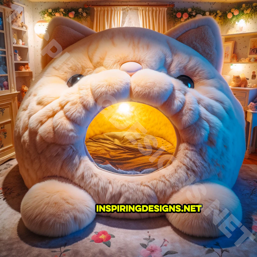 Giant Cat-Shaped Kids Beds